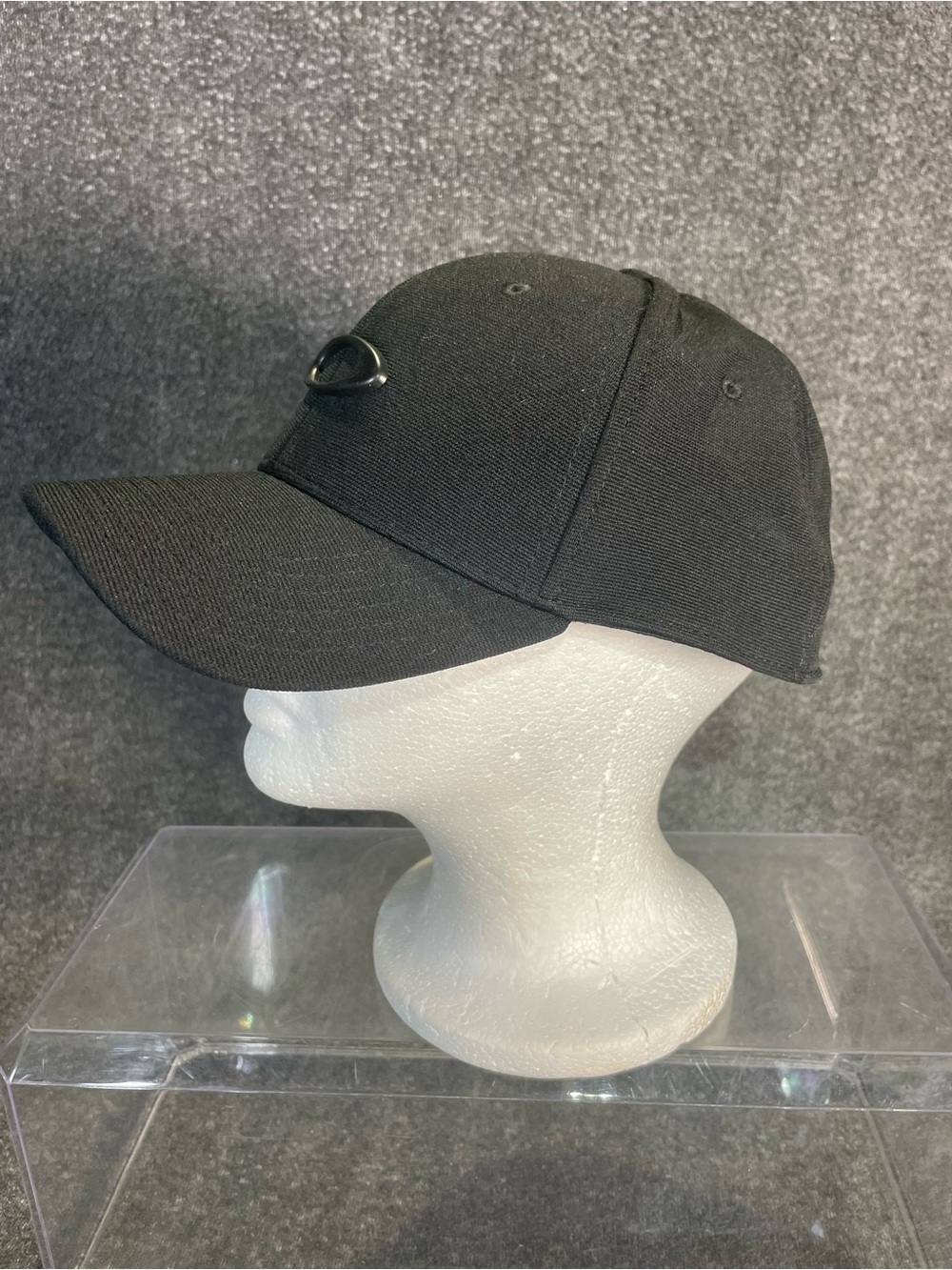 Oakley Men's Tincan Black Hat Cap Metal Camo Icon Logo Flex Size L/XL